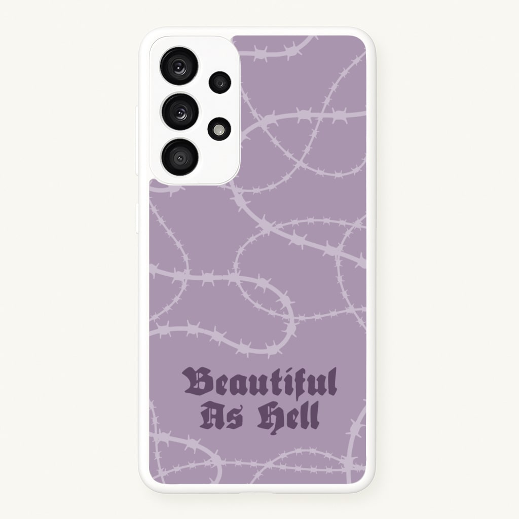Beautiful As Hell Pattern - Goth Aesthetic Phone Case for Galaxy A53