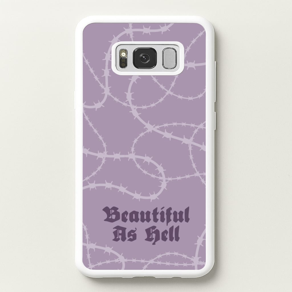Beautiful As Hell Pattern - Goth Aesthetic Phone Case for Galaxy S8