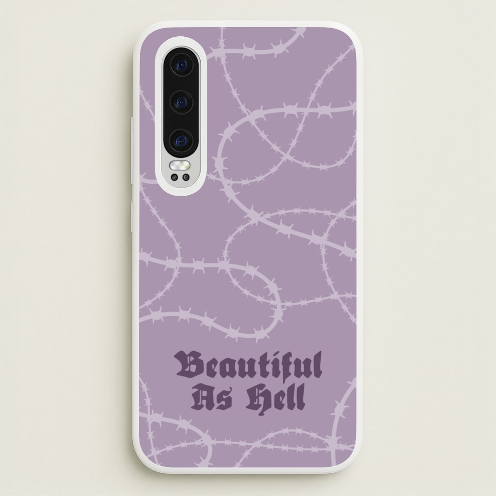 Beautiful As Hell Pattern - Goth Aesthetic Phone Case for Huawei P30