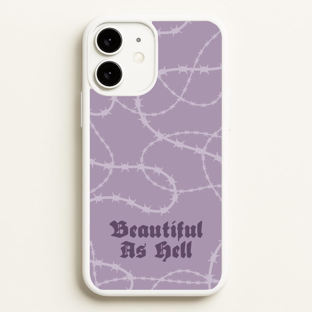 Beautiful As Hell Pattern - Goth Aesthetic Phone Case for iPhone 11