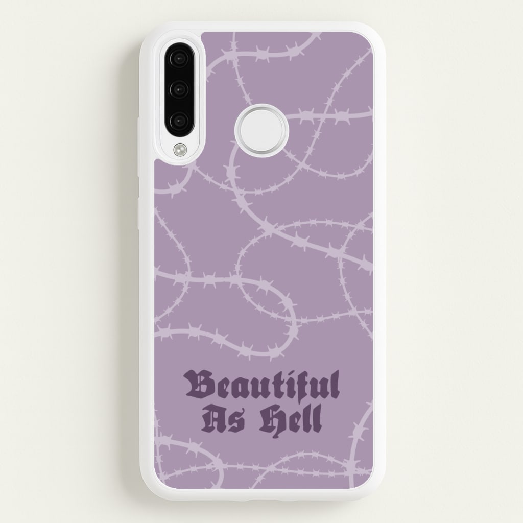 Beautiful As Hell Pattern - Goth Aesthetic Phone Case for Huawei P30 Lite