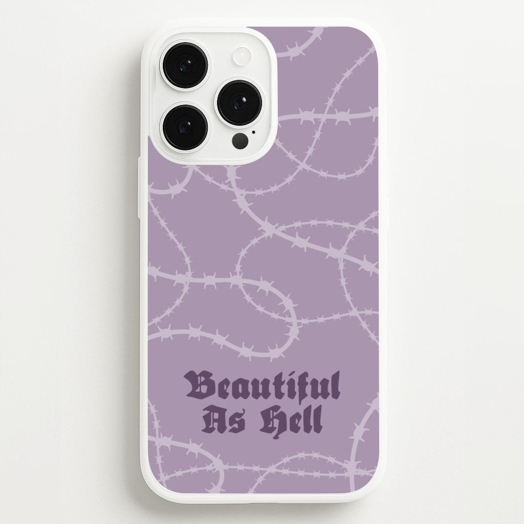 Beautiful As Hell Pattern - Goth Aesthetic Phone Case for iPhone 13 Pro Max