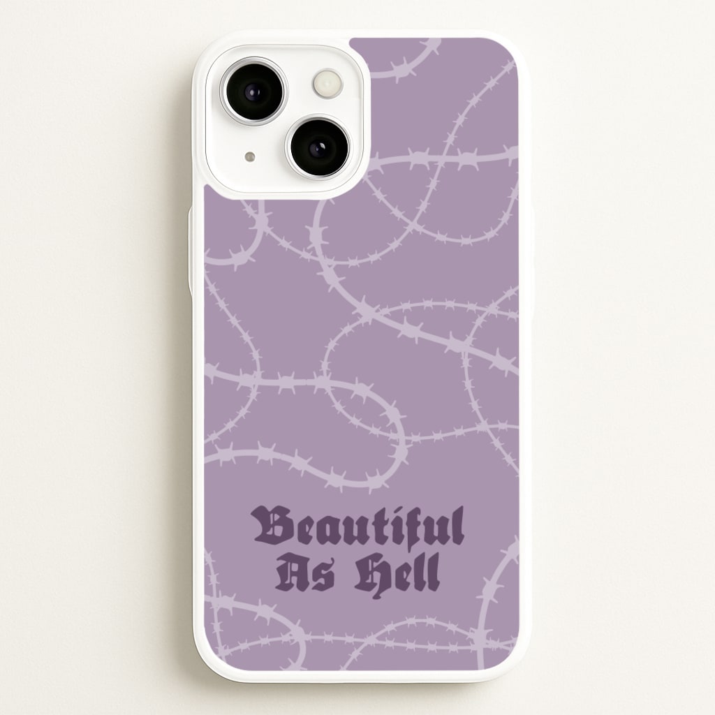 Beautiful As Hell Pattern - Goth Aesthetic Phone Case for iPhone 13 Mini