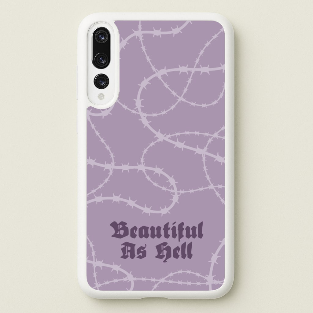 Beautiful As Hell Pattern - Goth Aesthetic Phone Case for Huawei P20 Pro