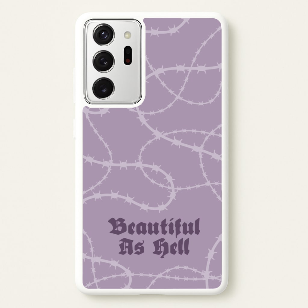 Beautiful As Hell Pattern - Goth Aesthetic Phone Case for Galaxy Note 20 Ultra