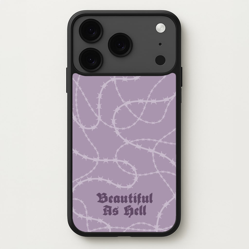 Beautiful As Hell Pattern Phone Case for iPhone 17 Pro