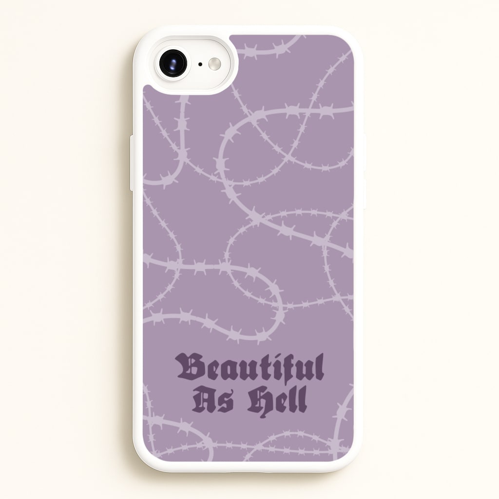 Beautiful As Hell Pattern - Goth Aesthetic Phone Case for iPhone 6 Plus / 7 Plus / 8 Plus
