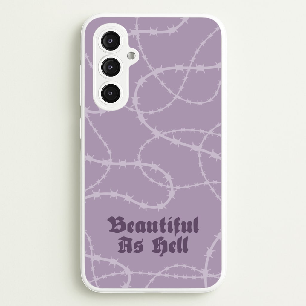 Beautiful As Hell Pattern - Goth Aesthetic Phone Case for Galaxy S23FE