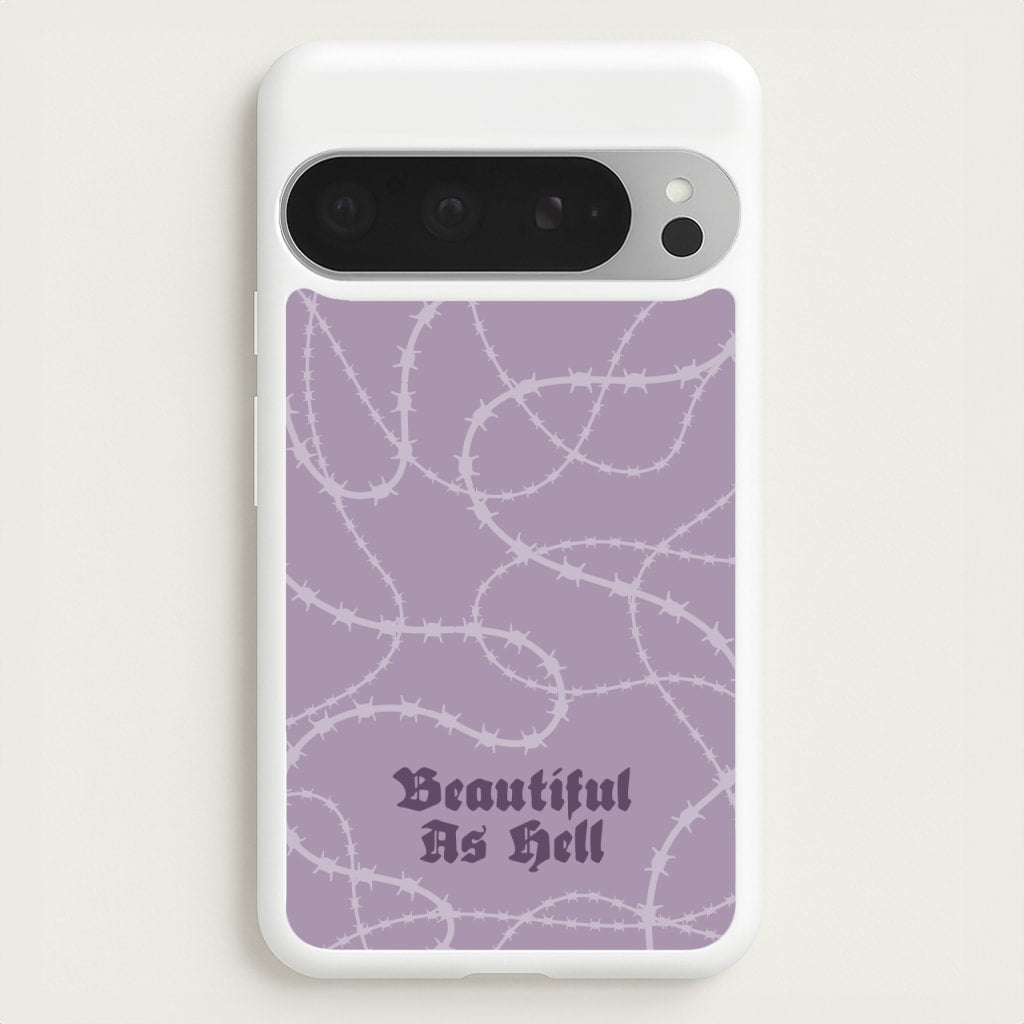 Beautiful As Hell Pattern - Goth Aesthetic Phone Case for Google Pixel 9 Pro XL