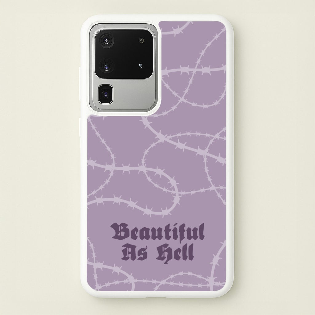 Beautiful As Hell Pattern - Goth Aesthetic Phone Case for Galaxy S20 Ultra
