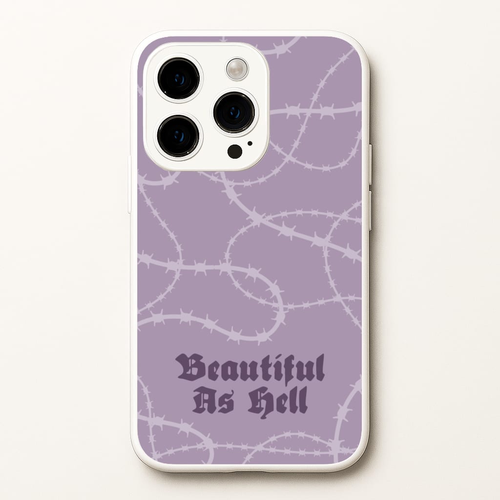 Beautiful As Hell Pattern - Goth Aesthetic Phone Case for iPhone 14 Pro