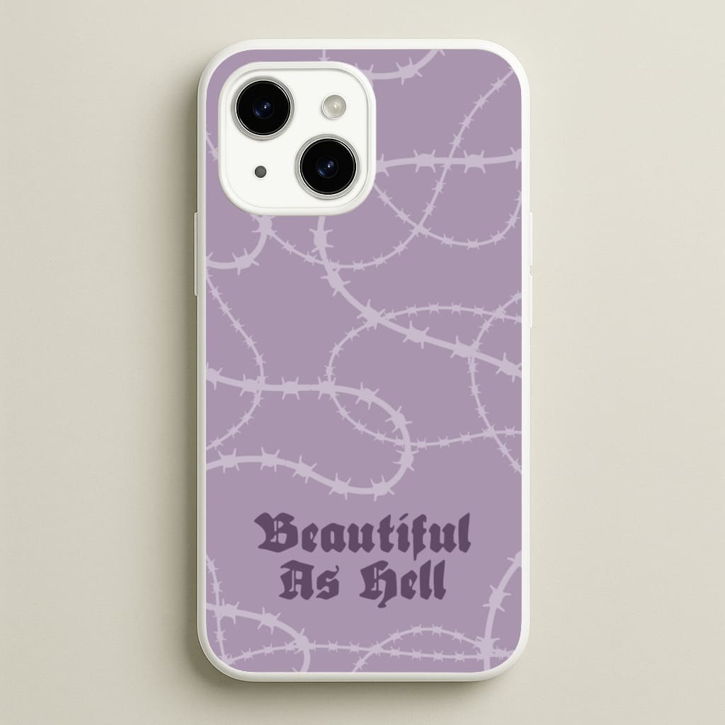 Beautiful As Hell Pattern - Goth Aesthetic Phone Case for iPhone 15