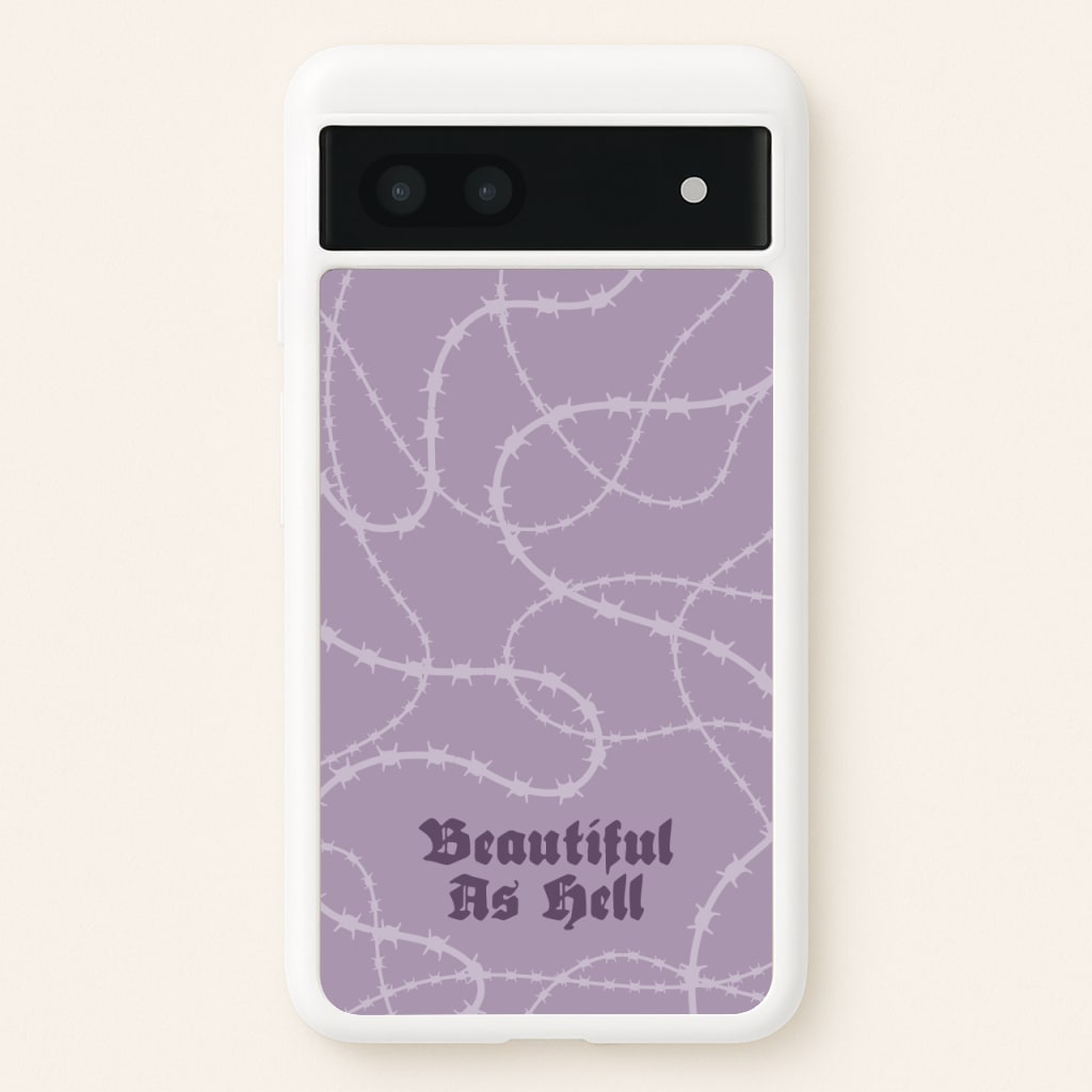 Beautiful As Hell Pattern - Goth Aesthetic Phone Case for Google Pixel 6a