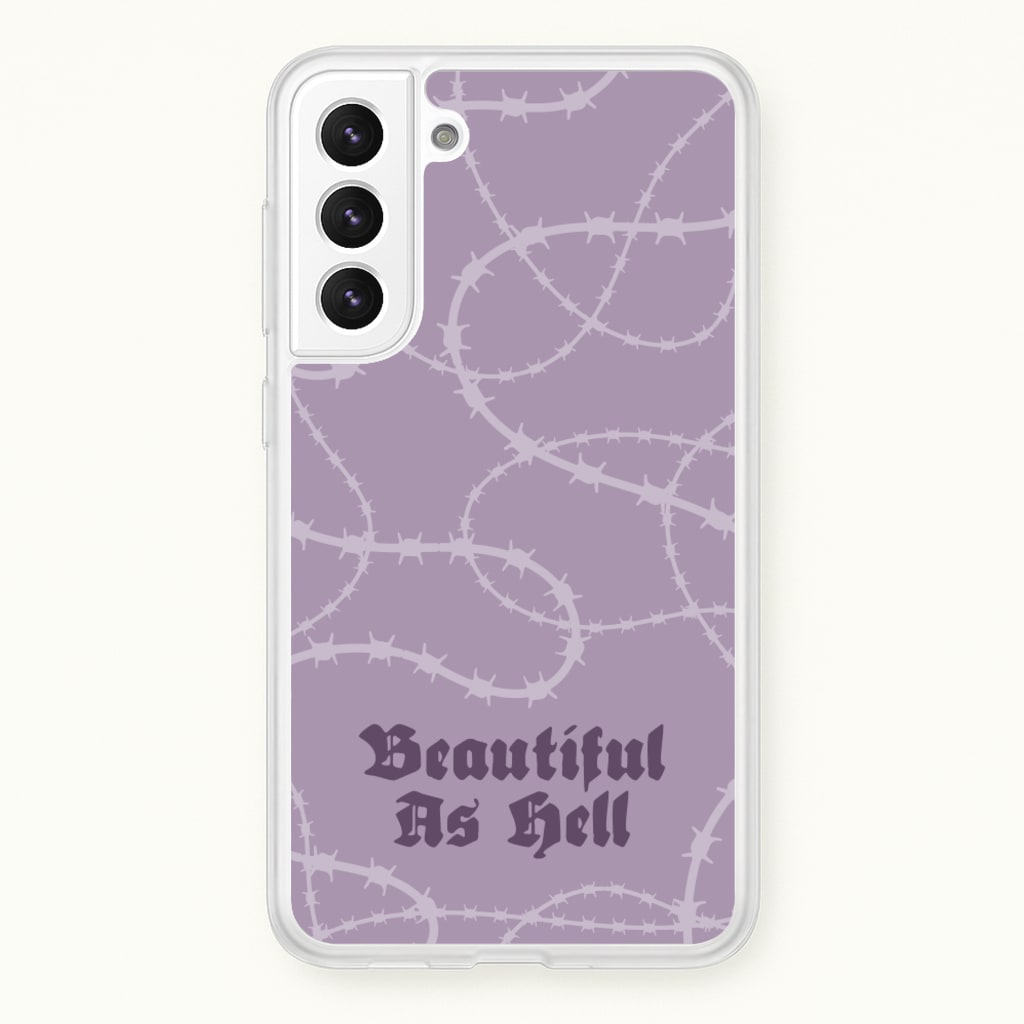 Beautiful As Hell Pattern - Goth Aesthetic Phone Case for Galaxy S22 Plus