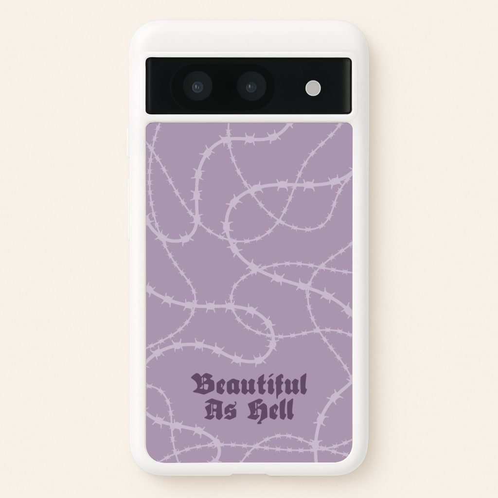 Beautiful As Hell Pattern - Goth Aesthetic Phone Case for Google Pixel 8a