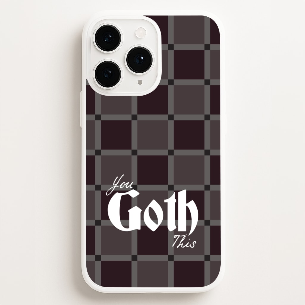 You Goth This Tartan - Goth Aesthetic Phone Case for iPhone 16 Pro Max