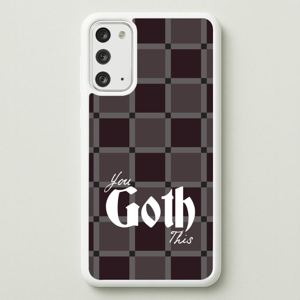 You Goth This Tartan - Goth Aesthetic Phone Case for Galaxy Note 20