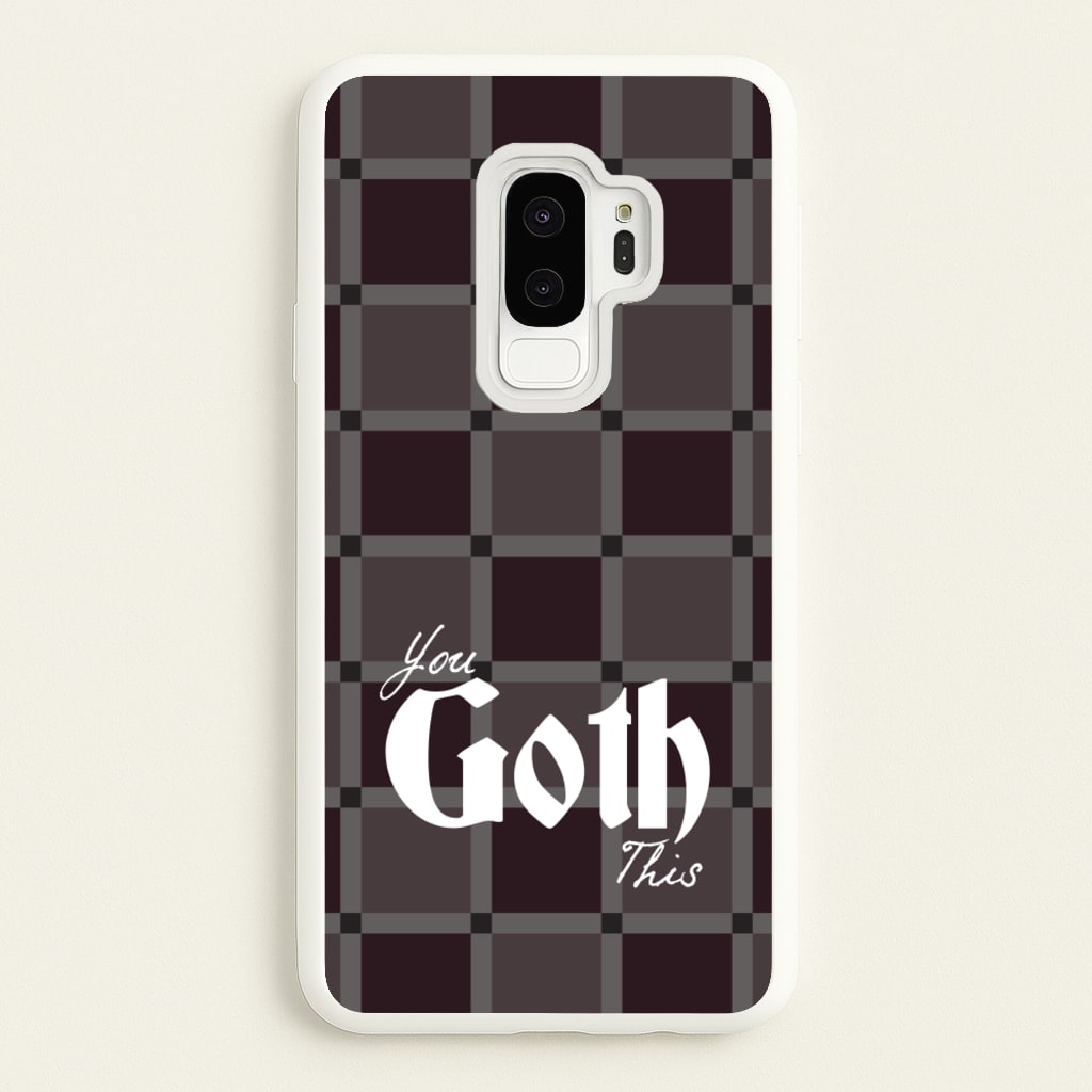 You Goth This Tartan - Goth Aesthetic Phone Case for Galaxy S9 Plus