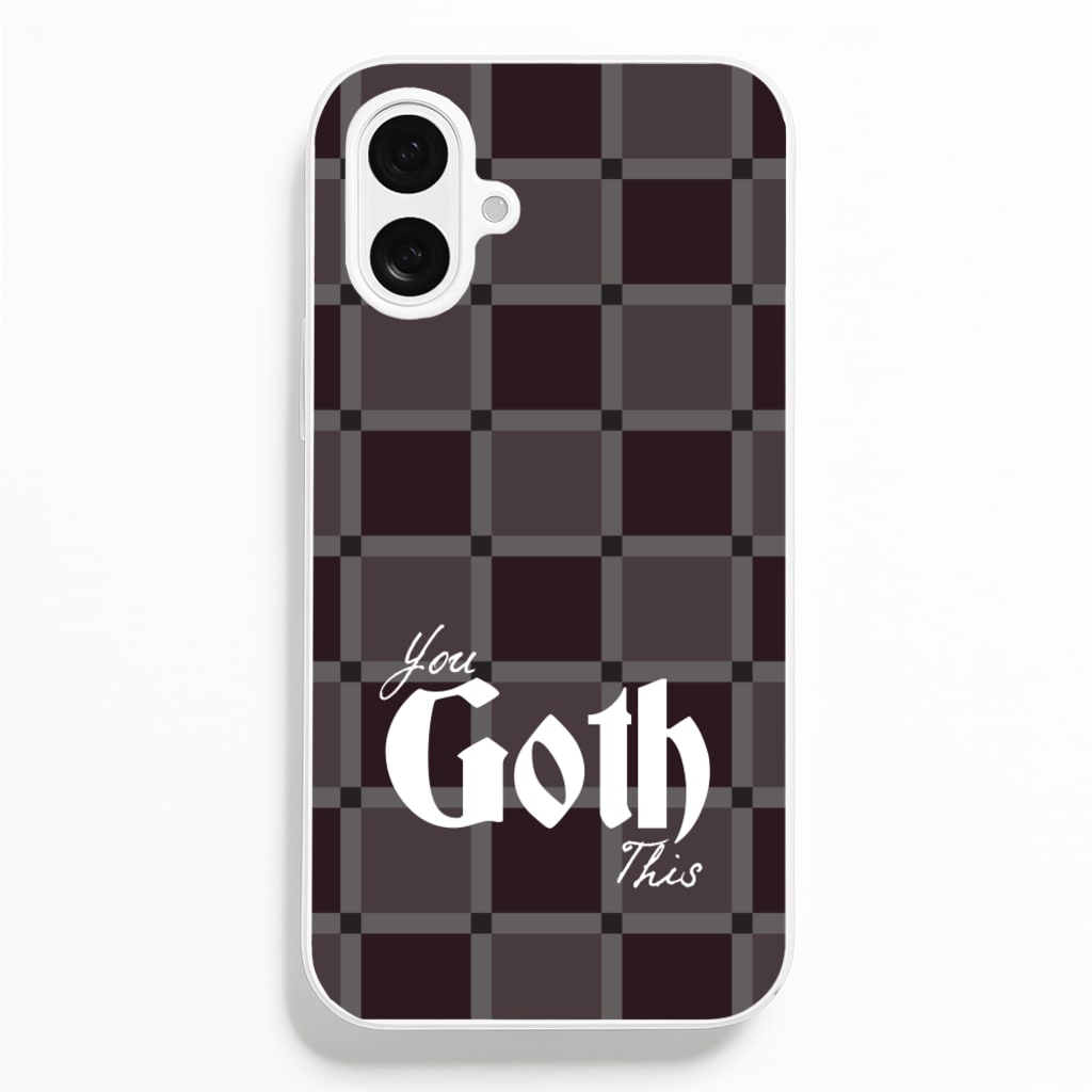 You Goth This Tartan - Goth Aesthetic Phone Case for iPhone 16 Plus