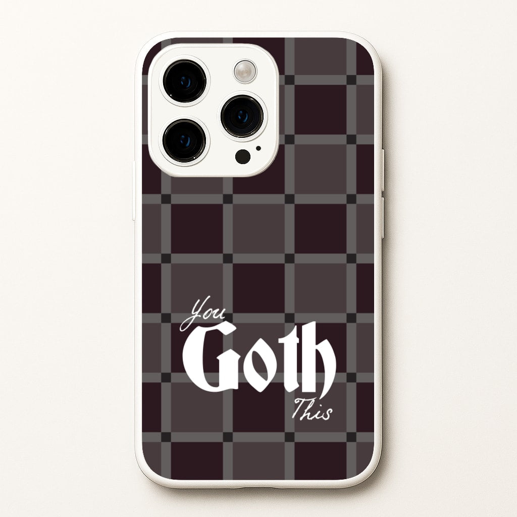 You Goth This Tartan - Goth Aesthetic Phone Case for iPhone 15 Pro