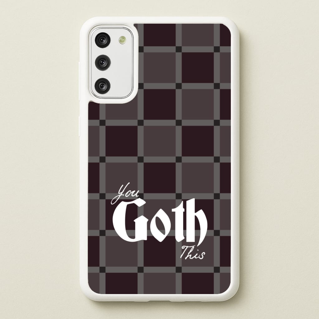 You Goth This Tartan - Goth Aesthetic Phone Case for Galaxy S20FE