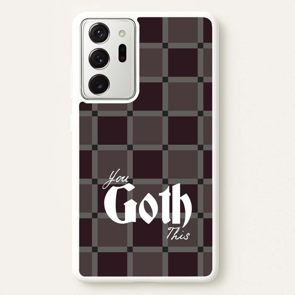 You Goth This Tartan - Goth Aesthetic Phone Case for Galaxy Note 20 Ultra