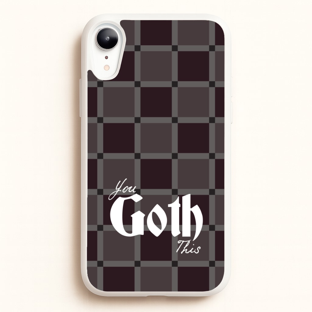 You Goth This Tartan - Goth Aesthetic Phone Case for iPhone XR