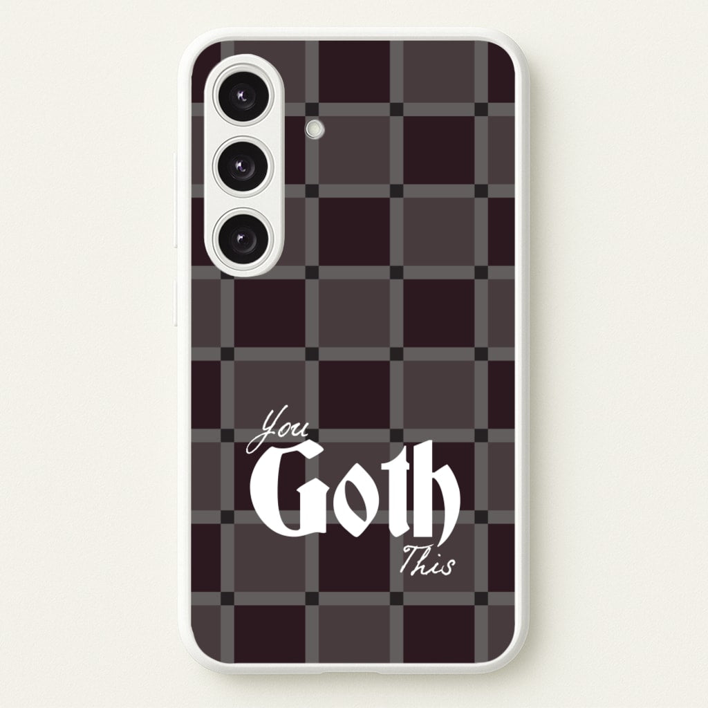 You Goth This Tartan - Goth Aesthetic Phone Case for Galaxy S24FE