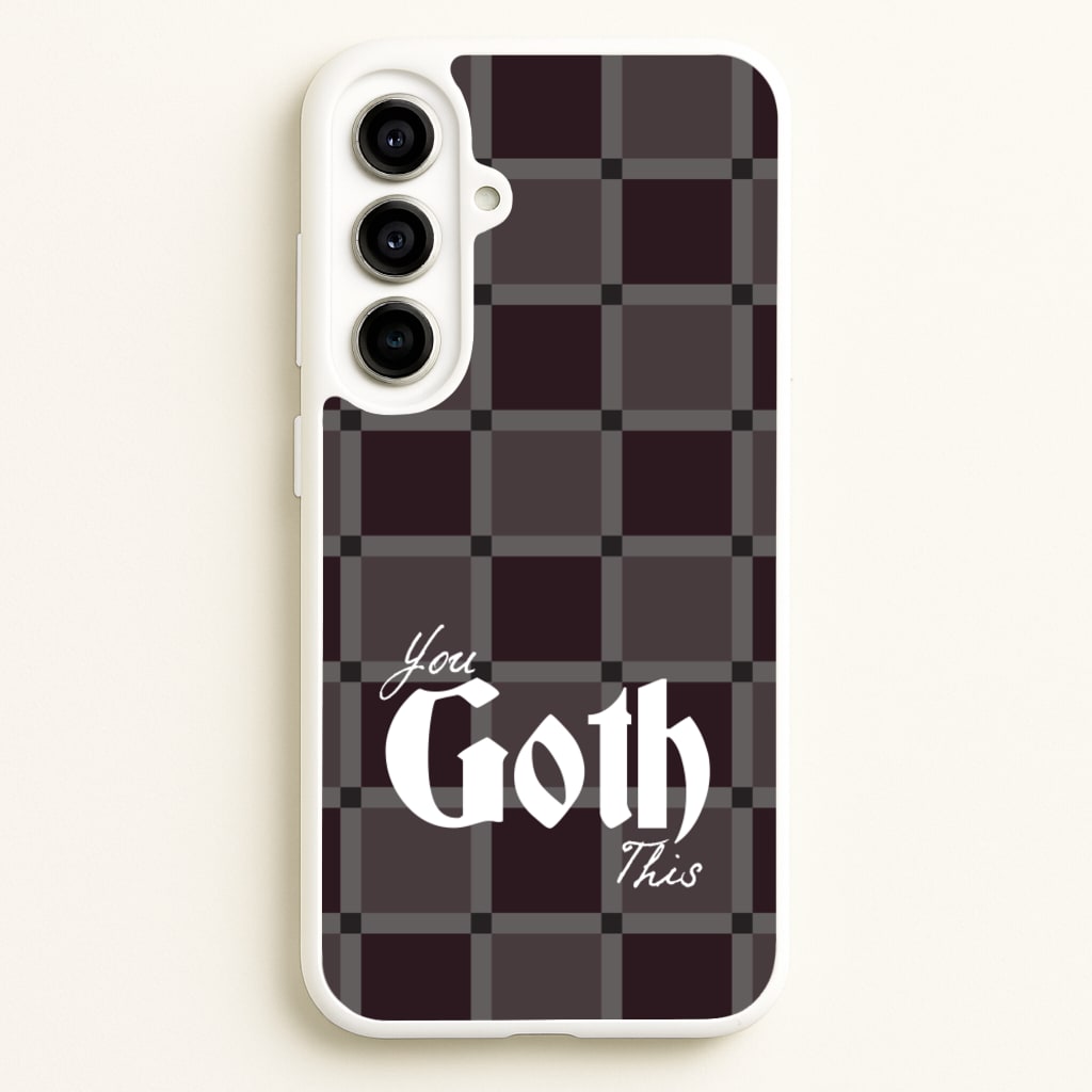 You Goth This Tartan - Goth Aesthetic Phone Case for Galaxy A56
