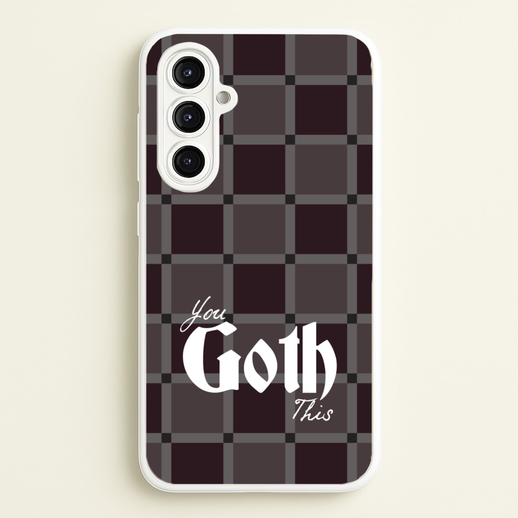 You Goth This Tartan - Goth Aesthetic Phone Case for Galaxy A16