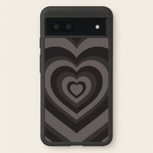 Abstract Black Heart - Goth Aesthetic Phone Case for Google Pixel 6a