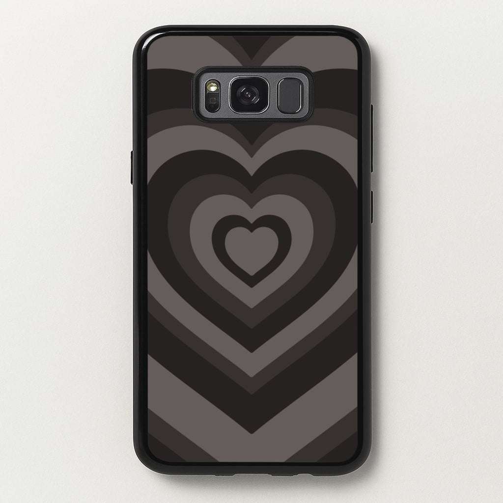Abstract Black Heart - Goth Aesthetic Phone Case for Galaxy S8