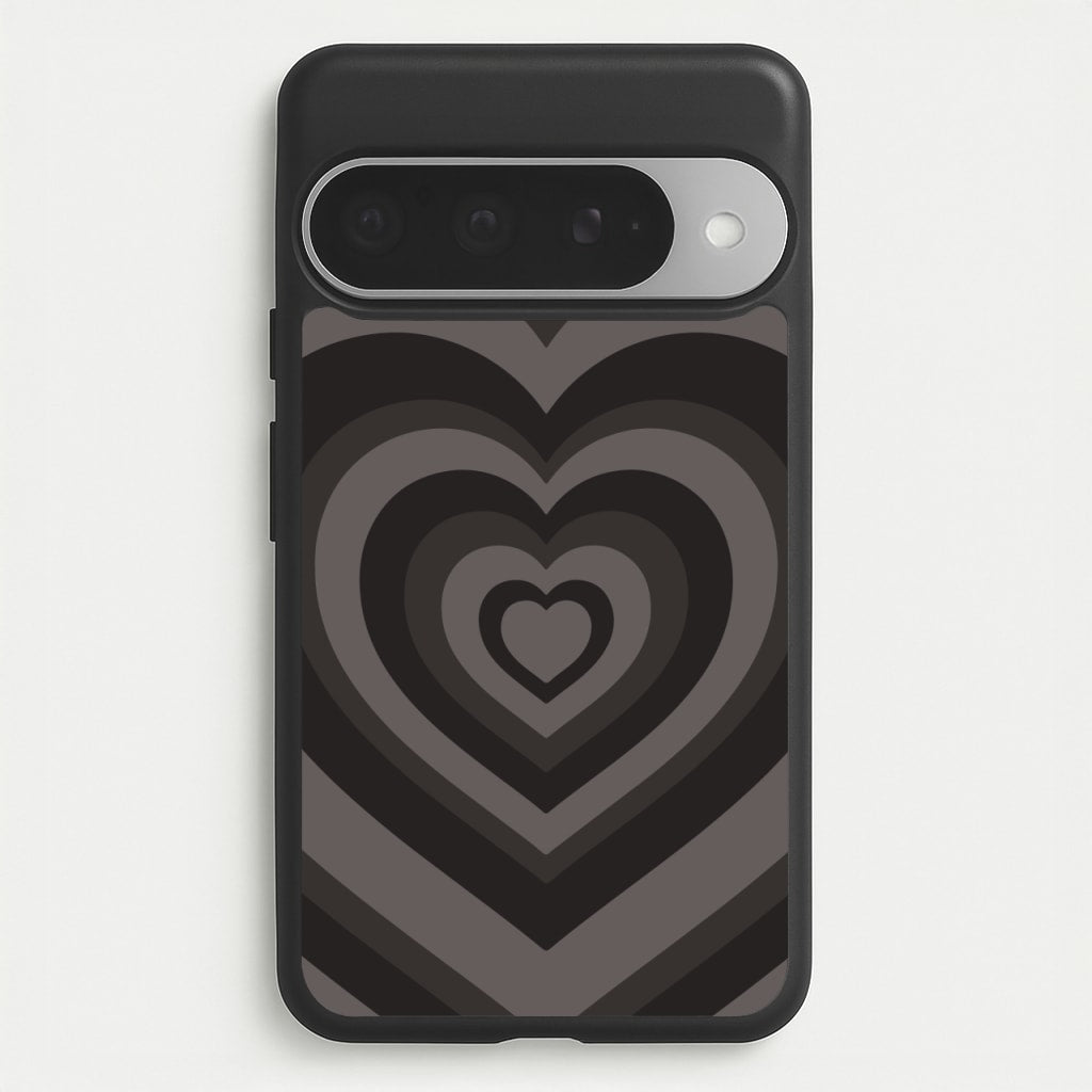 Abstract Black Heart Phone Case for Google Pixel 10 Pro XL