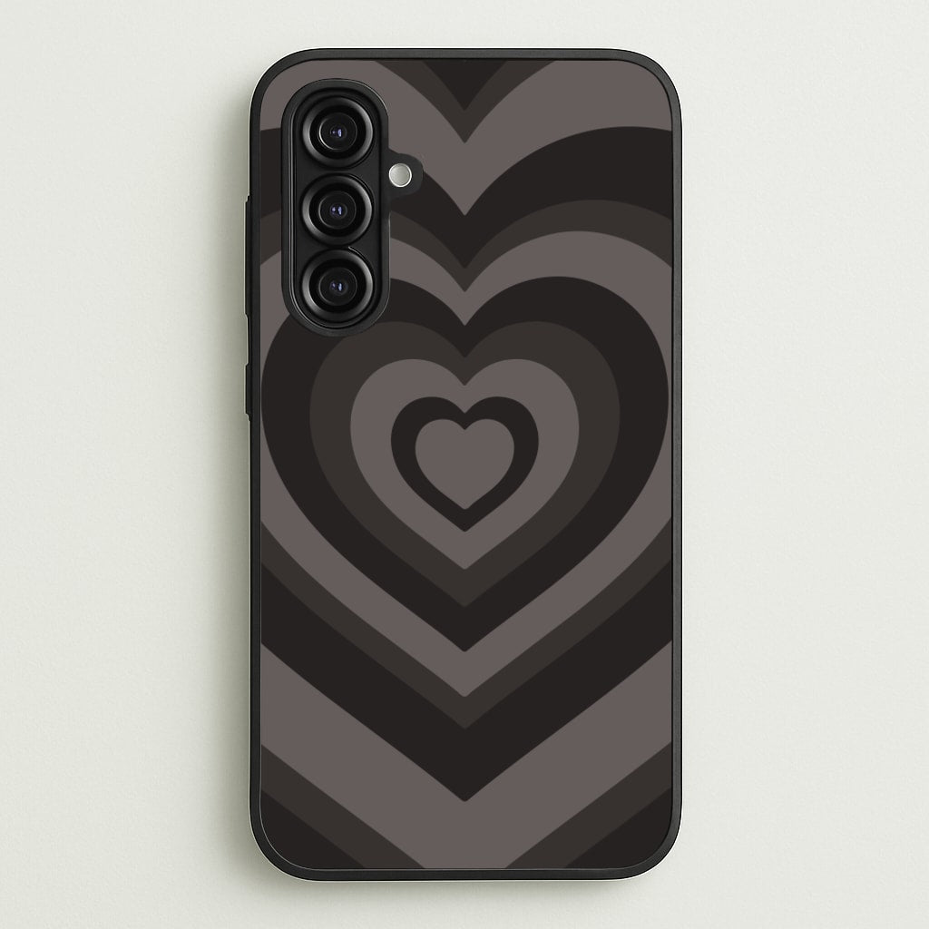 Abstract Black Heart - Goth Aesthetic Phone Case for Galaxy A16