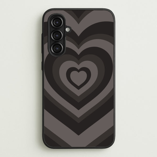 Abstract Black Heart - Goth Aesthetic Phone Case for Galaxy A16