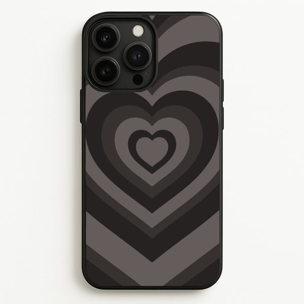 Abstract Black Heart - Goth Aesthetic Phone Case for iPhone 13 Pro Max