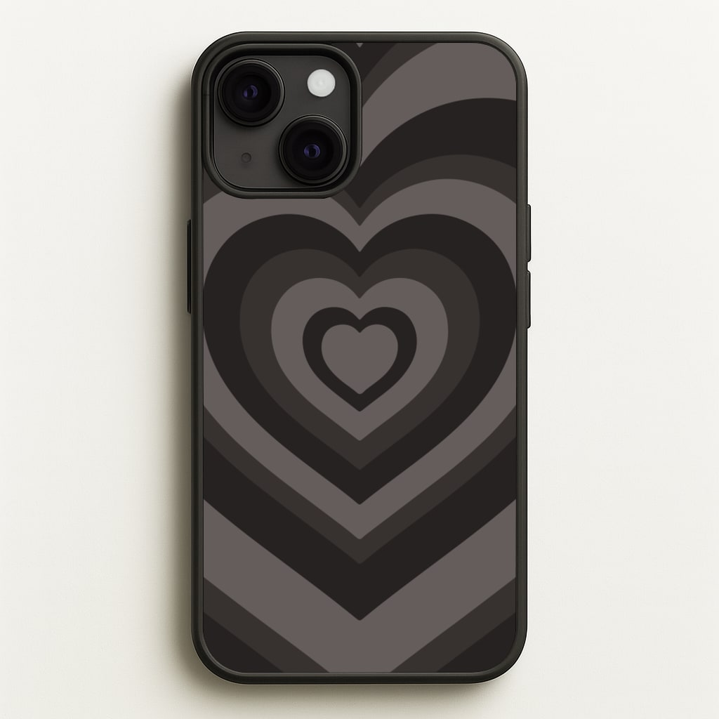 Abstract Black Heart - Goth Aesthetic Phone Case for iPhone 13 Mini