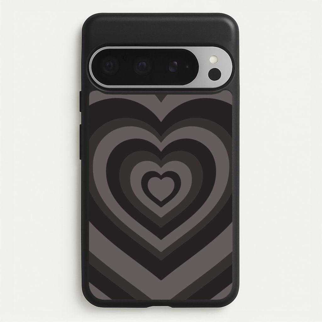 Abstract Black Heart - Goth Aesthetic Phone Case for Google Pixel 9 Pro XL