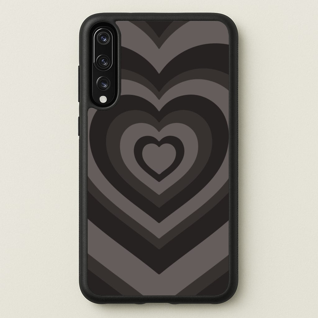 Abstract Black Heart - Goth Aesthetic Phone Case for Huawei P20 Pro