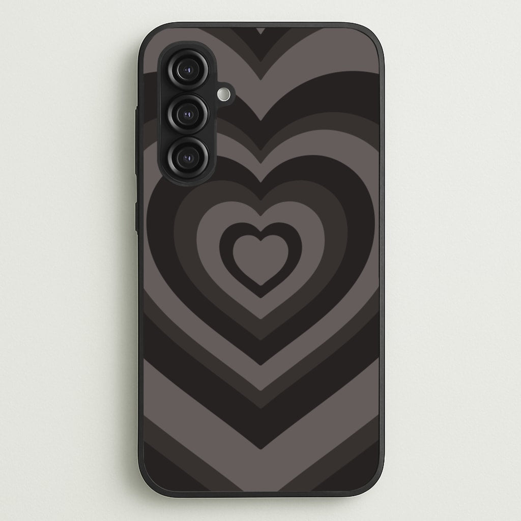 Abstract Black Heart - Goth Aesthetic Phone Case for Galaxy S23FE