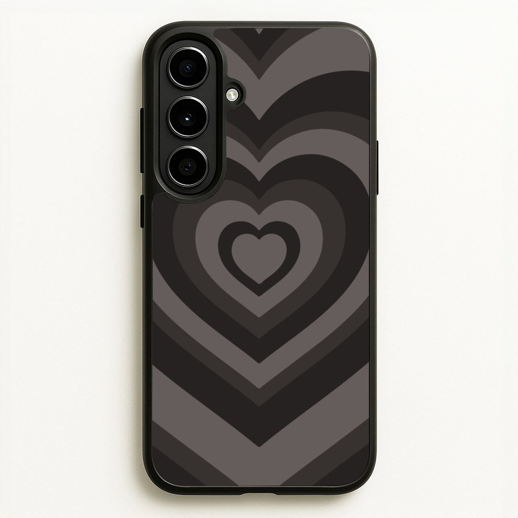 Abstract Black Heart - Goth Aesthetic Phone Case for Galaxy A56