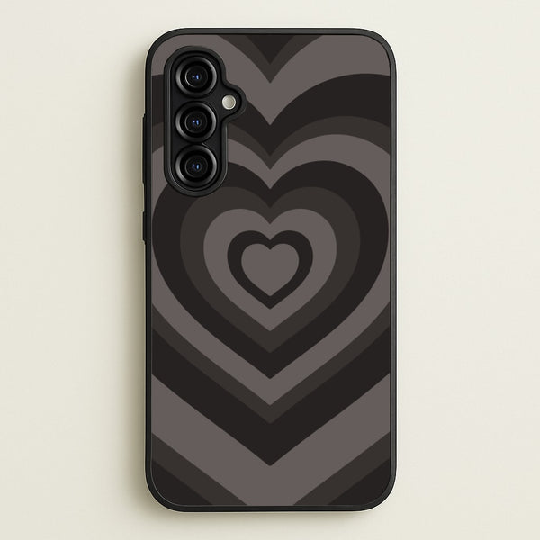 Abstract Black Heart - Goth Aesthetic Phone Case for Galaxy A54