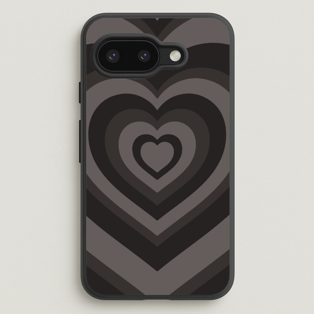 Abstract Black Heart - Goth Aesthetic Phone Case for Google Pixel 9a