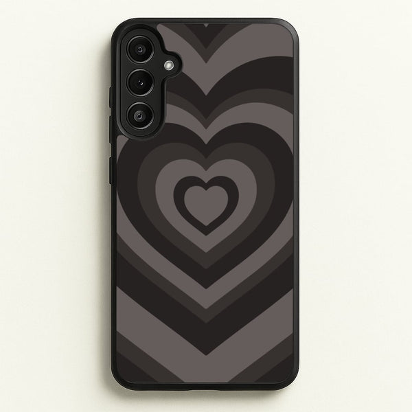 Abstract Black Heart - Goth Aesthetic Phone Case for Galaxy A34