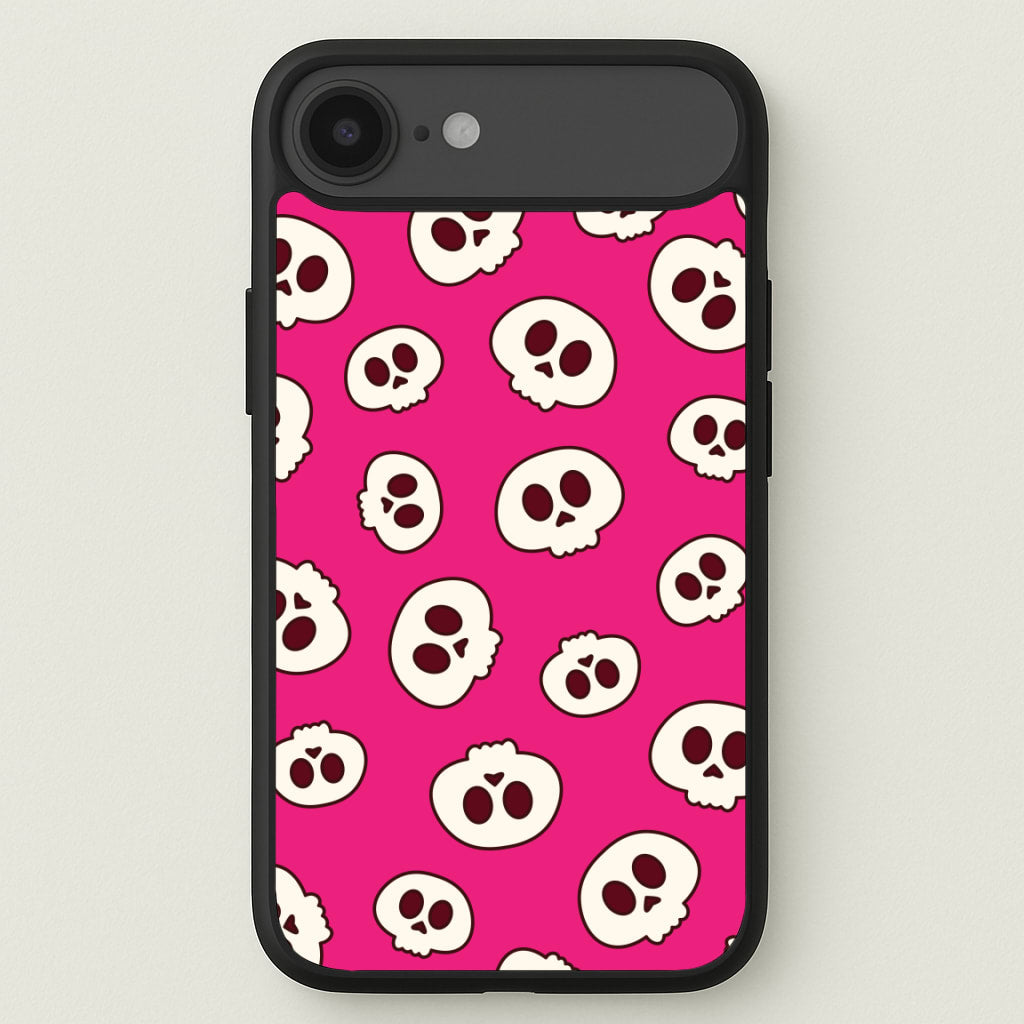 Pink Skulls Pattern Phone Case for iPhone 17 Air