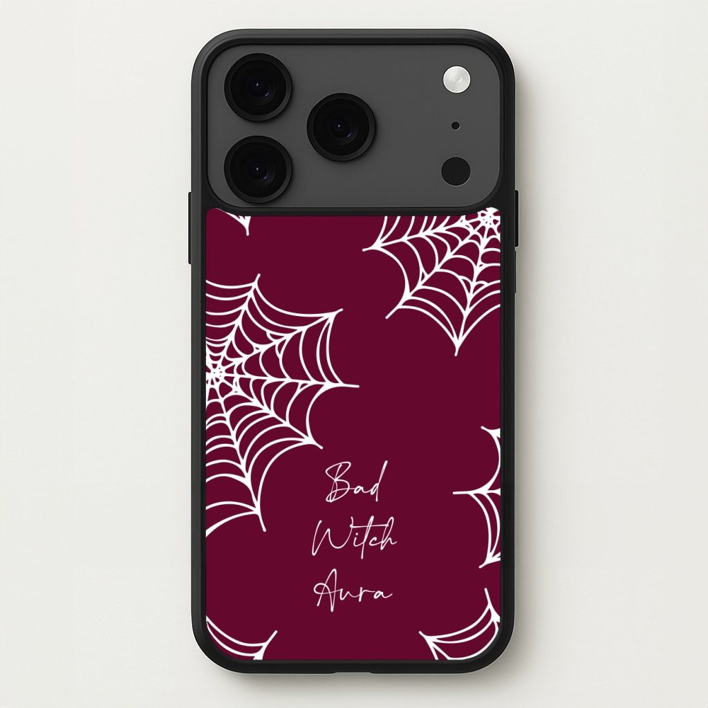 Bad Witch Aura Spider Webs Phone Case for iPhone 17 Pro Max