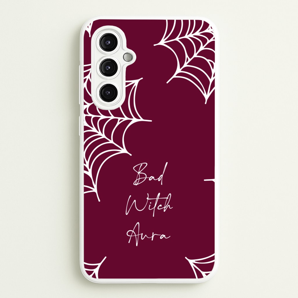 Bad Witch Aura Spider Webs - Goth Aesthetic Phone Case for Galaxy A14
