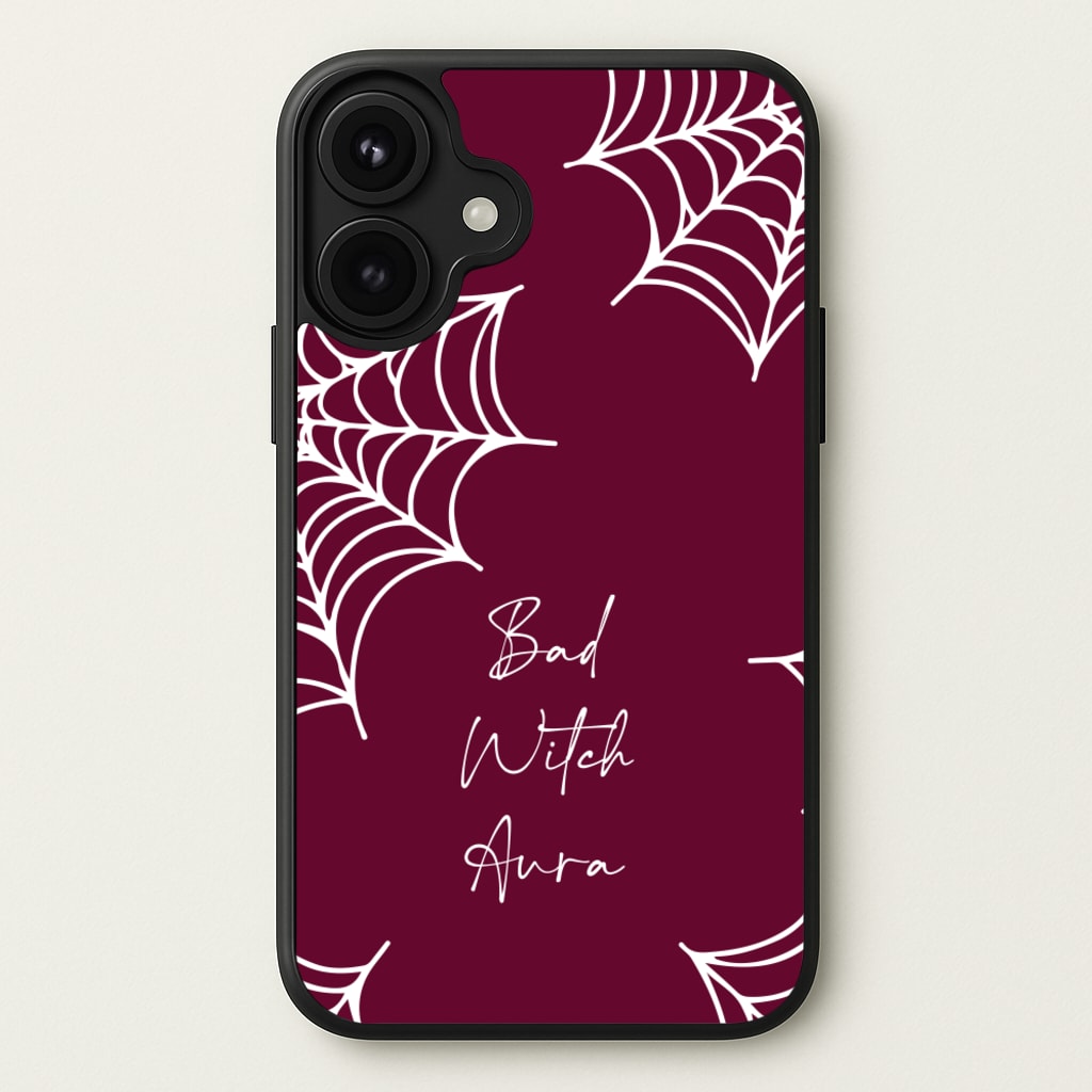 Bad Witch Aura Spider Webs Phone Case for iPhone 17