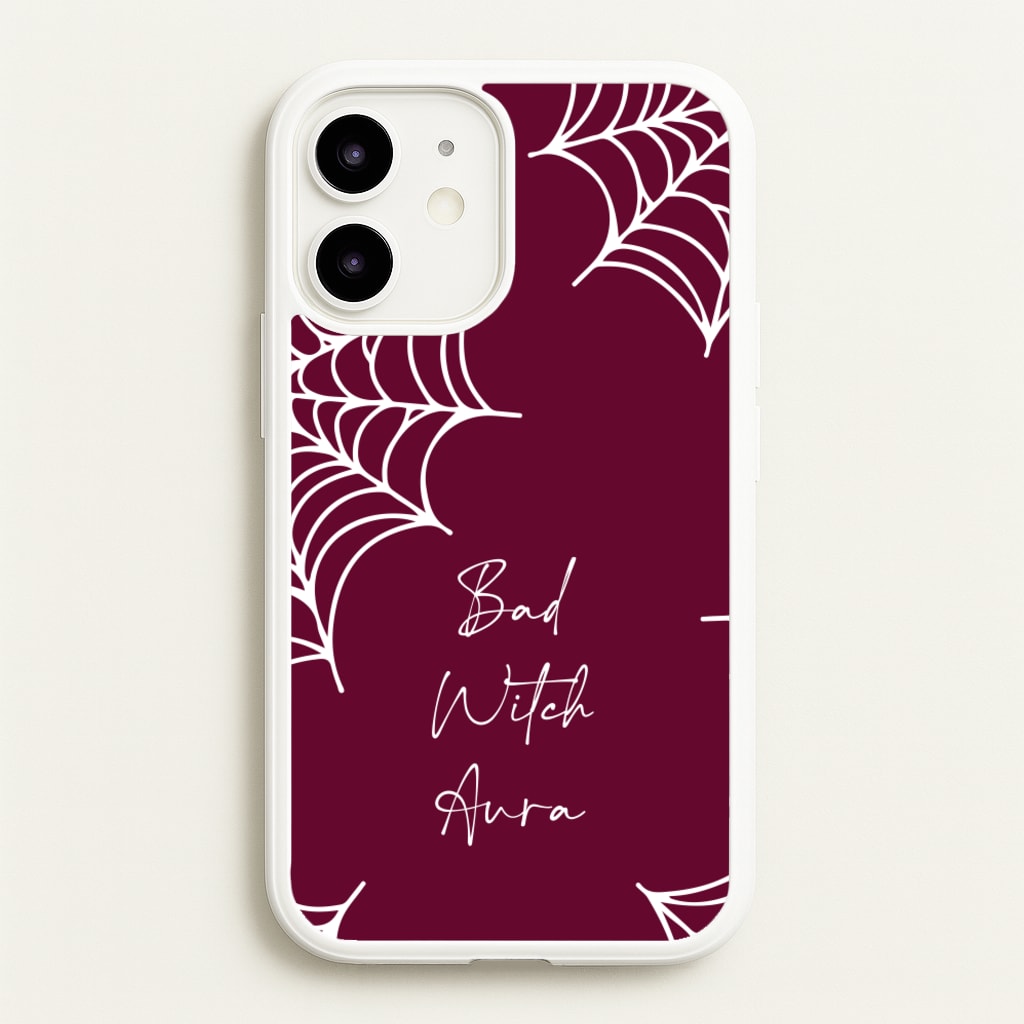 Bad Witch Aura Spider Webs - Goth Aesthetic Phone Case for iPhone 12 / 12 Pro