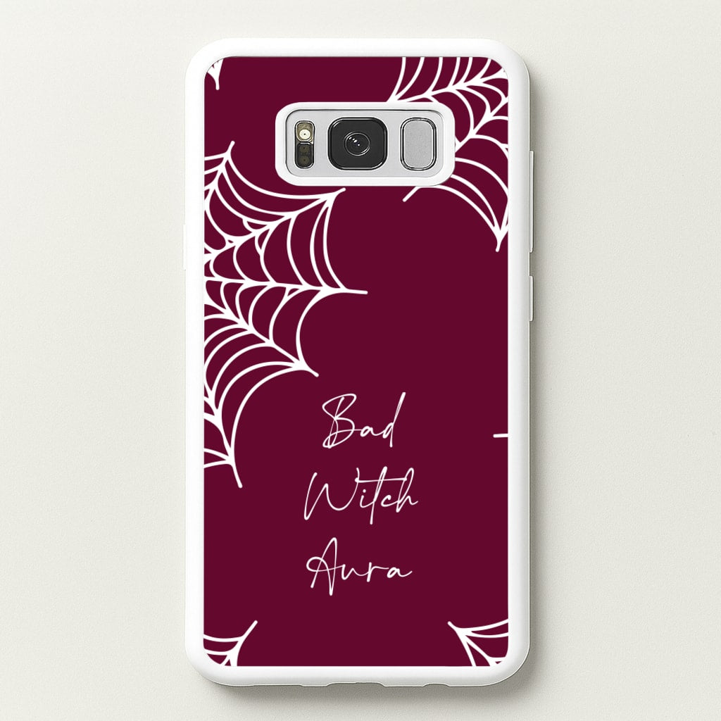 Bad Witch Aura Spider Webs - Goth Aesthetic Phone Case for Galaxy S8